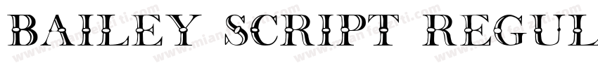 Bailey Script Regular字体转换